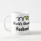 World's Okayest Husband Coffee Mok Gift (Links)