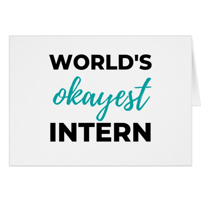 World's Okayest Intern 2 (Voorkant Horizontaal)
