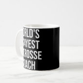 World's Okayest Lacrosse Coach Gift Koffiemok (Voorkant links)