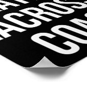 World's Okayest Lacrosse Coach Gift Poster (Hoek)