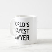 World's Okayest Lawyer grappig Koffiemok (Voorkant links)