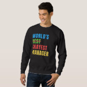 World's Okayest Manager Funny Appreciation Trui (Voorkant volledig)