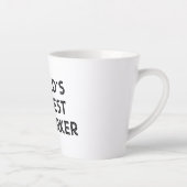 Worlds Okayest Medewerker Grappige quote Latte mok (Rechts)