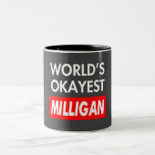 Worlds okayest Milligan Tweekleurige Koffiemok (Center)