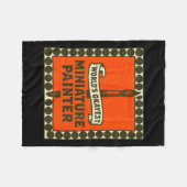 World's Okayest Miniature Painter Funny Mini Paint Fleece Deken (Voorkant (Horizontaal))