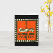 World's Okayest Miniature Painter Funny Mini Paint Kaart (Gele Bloem)
