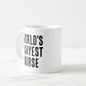 World's Okayest Nurse Gift Koffiemok (Voorkant links)