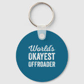 Worlds Okayest Offroader Funny Sarcastic 4x4 Wheel Sleutelhanger (Voorkant)