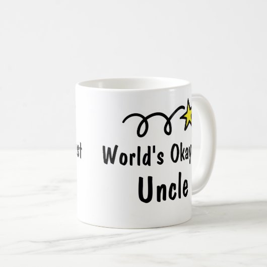 World's Okayest oom Coffee Mok Gift (Voorkant rechts)