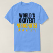 Worlds okayest parachuting grappig parachuterliefh t-shirt (Design voorkant)