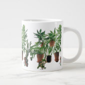 World's Okayest Plant Parent Humor Mug Grote Koffiekop (Rechts)