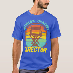 Worlds Okayest Regisseur Grappige Retro Filmmaker T-shirt