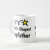 World's Okayest Stepfather Coffee Mok Gift (Voorkant links)