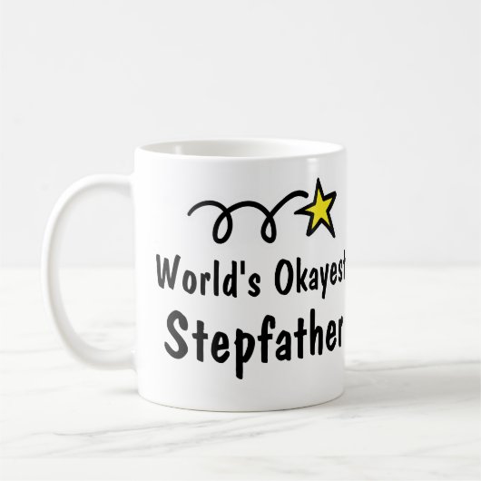 World's Okayest Stepfather Coffee Mok Gift (Links)