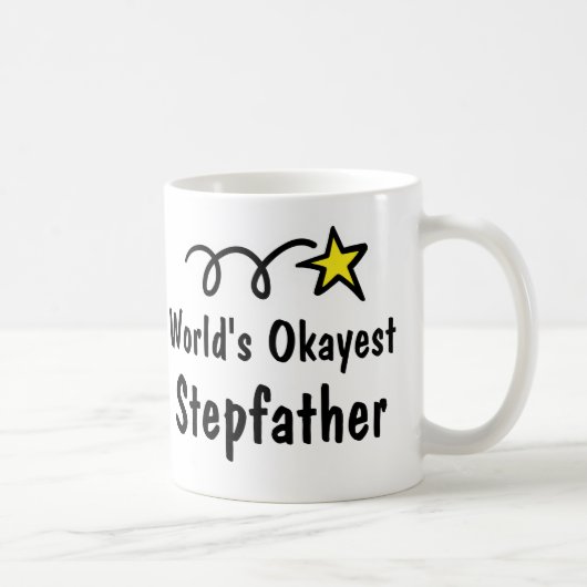 World's Okayest Stepfather Coffee Mok Gift (Rechts)