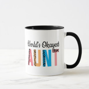 World's Okayest tante Funny New Auntie Gift Idea Mok
