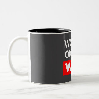Worlds okayest Wise Tweekleurige Koffiemok