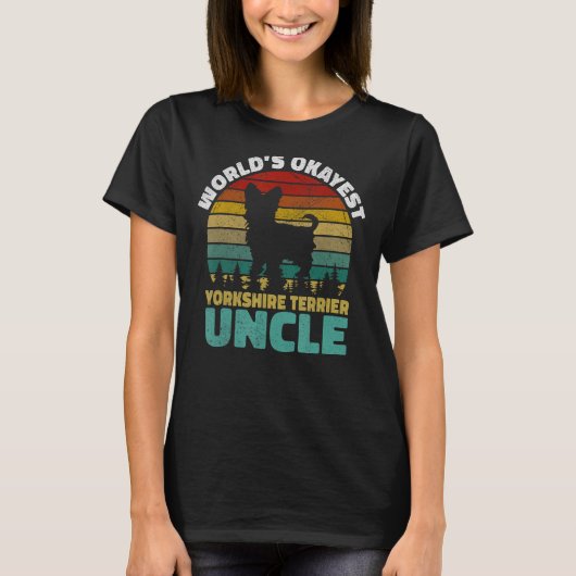 Worlds Okayest Yorkshire Terrier oom T-shirt (Voorkant)