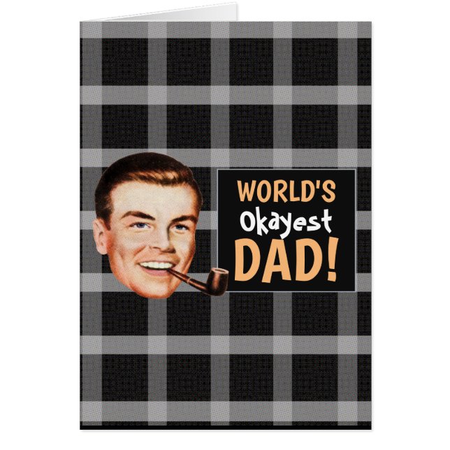 World's Okayist Dad Vaderdag Card (Voorkant)