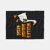 World's Silliest Goose Funny Goose Lovers  Fleece Deken (Voorkant (Horizontaal))