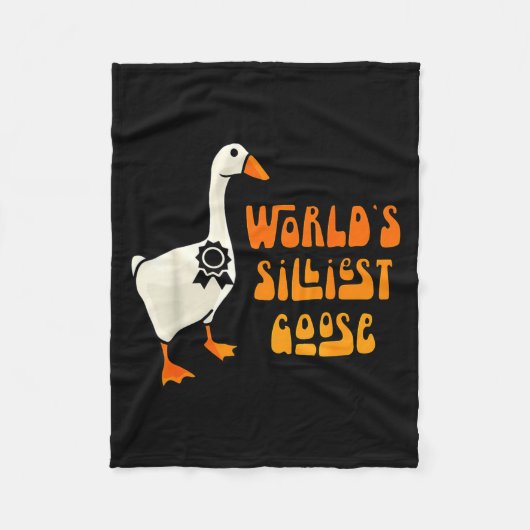 World's Silliest Goose Funny Goose Lovers  Fleece Deken (Voorkant)