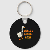 World's Silliest Goose Funny Goose Lovers  Sleutelhanger (Voorkant)