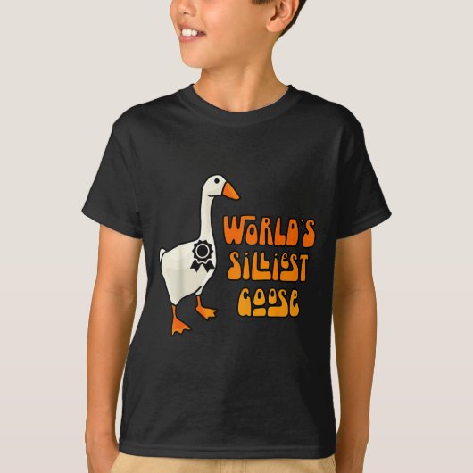 World's Silliest Goose Funny Goose Lovers  T-shirt (Voorkant)