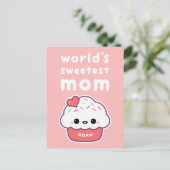 World's Sweetest Mam Briefkaart (Staand voorkant)