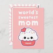 World's Sweetest Mam Briefkaart (Voorkant / Achterkant)