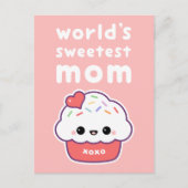 World's Sweetest Mam Briefkaart (Voorkant)