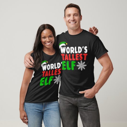 World's Tallest Elf Funny Kerstmis T-shirt (Unisex)