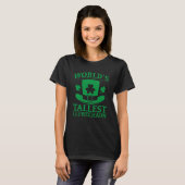 World's tallest leprechaun Irish St Patrick's Day T-shirt (Voorkant volledig)