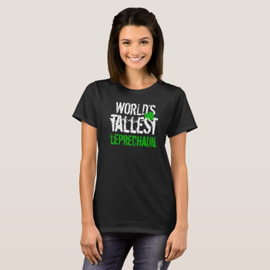 Worlds Tallest Leprechaun, Shamrock Green C Boy G T-shirt (Voorkant volledig)