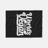 Worlds Worst Vegan _1 Fleece Deken (Voorkant (Horizontaal))