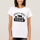 World's Worst Vegan T-shirt (Voorkant)
