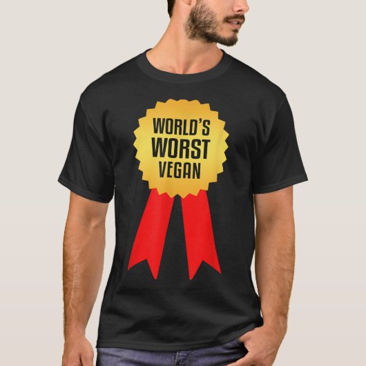 Worlds Worst Vegan T-shirt (Voorkant)