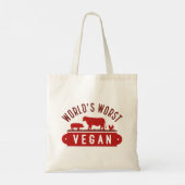 World's Worst Vegan Tote Bag (Achterkant)