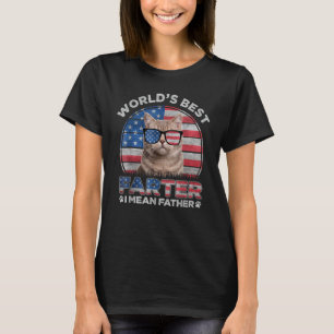 Worldu2019s beste vader ik bedoel vader beste kat t-shirt