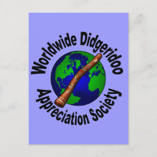 Worldwide Didgeridoo Appreciation Society Briefkaart