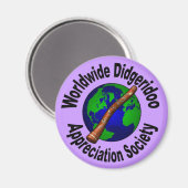 Worldwide Didgeridoo Appreciation Society Magneet (Voorkant / Achterkant)