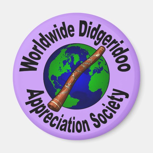Worldwide Didgeridoo Appreciation Society Magneet (Voorkant)