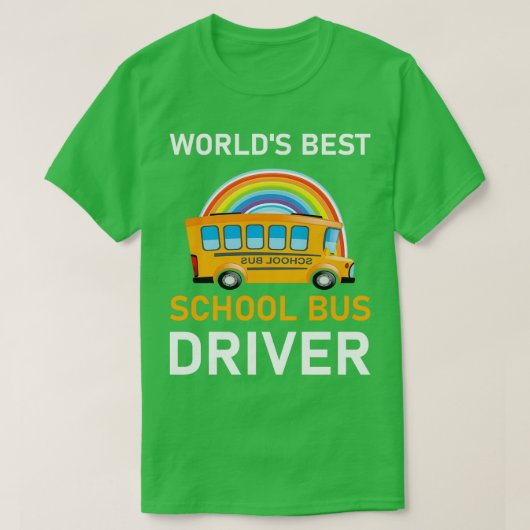 Worldx27s Best School Bus Driver 8 T-shirt (Design voorkant)