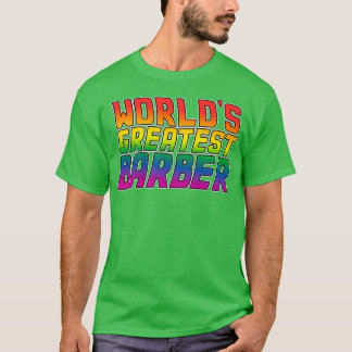 Worldx27s beste barber Lgbt gay pride T-shirt