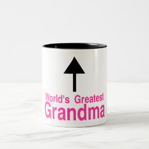 Worlets Greatest Grandma Arrow Tweekleurige Koffiemok