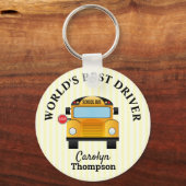 Worllds Best School Bus Driver Sleutelhanger (Voorkant)