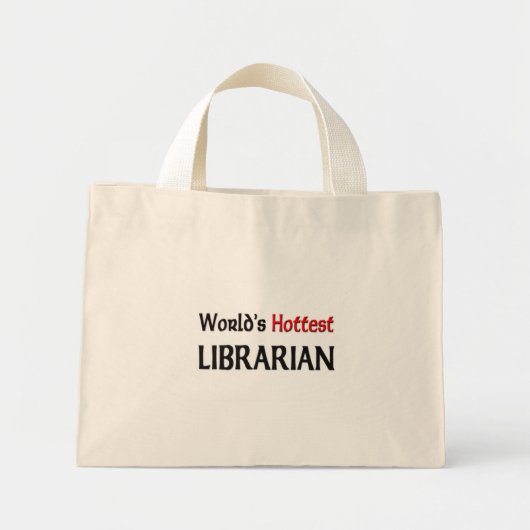Worllets Hottest Librarian Mini Tote Bag (Voorkant)