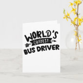 Worlllly Okayest Bus Driver, beste busdriver ooit Kaart (Gele Bloem)