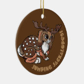 Worlpertinger/Jackalope Believe Keramisch Ornament (Rechts)