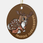 Worlpertinger/Jackalope Believe Keramisch Ornament (Links)