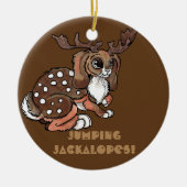 Worlpertinger/Jackalope Believe Keramisch Ornament (Voorkant)